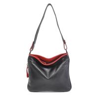 Berba shoulder bag Soft 005-839-black-red - thumbnail