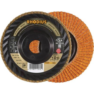 Rhodius 211411 JUMBO LONGLIFE TRIM Lamellenschijf RVS, Staal 10 stuk(s)