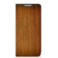 Xiaomi Redmi Note 10/10T 5G | Poco M3 Pro Book Wallet Case Donker Hout - thumbnail