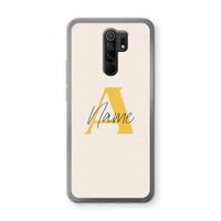 Amber Script: Xiaomi Redmi 9 Transparant Hoesje