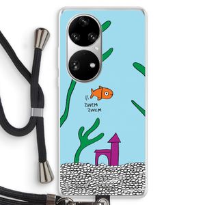 Aquarium: Huawei P50 Pro Transparant Hoesje met koord