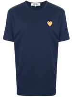 Comme Des Garçons Play t-shirt à logo brodé - Bleu