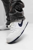 Nike Big Low Sneakers Heren Wit/Donkerblauw - Maat 42.5 - Kleur: DonkerblauwWit | Soccerfanshop