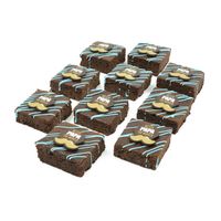 Vaderdag chocolade brownies | 10 stuks | Vaderdag - thumbnail