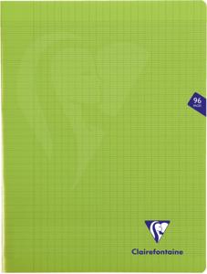 Clairefontaine schrift Mimesys voor ft A4+, 96 bladzijden, kaft in PP, seyès, groen