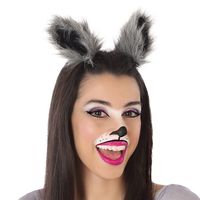 Verkleed diadeem wolf/wolven oren/oortjes - meisjes/dames - Carnaval Verkleed diadeem wolf/wolven oren/oortjes - meisjes/dames - Carnaval