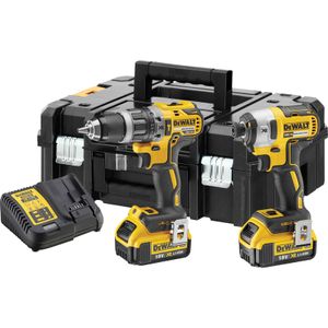 DeWalt DCK266M2T accu set | DCD796 + DCF887 in T-Stak koffer | 18v 4.0Ah Li-ion - DCK266M2T