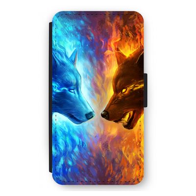 Fire & Ice: iPhone 12 mini Flip Hoesje