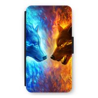 Fire & Ice: iPhone 12 mini Flip Hoesje