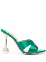 Aquazzura mules Yes Darling 95 mm - Vert