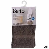 Badhanddoek Grijs 30 x 50 cm (12 Stuks)
