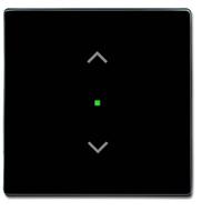 Busch-Jaeger 2CKA006220A0038 Jaloezie-schakelaar Afdekking 1-voudig Carat, free@home, Future lineair Zwart-grijs, Antraciet 1 stuk(s)