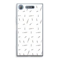 Hipster stripes: Sony Xperia XZ1 Transparant Hoesje Hipster stripes: Sony Xperia XZ1 Transparant Hoesje