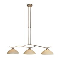 Steinhauer Eettafel hanglamp Capri 3-lichts bronsbruin 6837BR