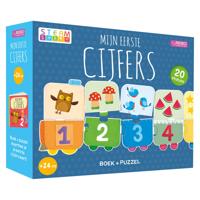 Mijn Eerste Cijfers Puzzeltrein + Boek | 2 stuks