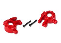 Traxxas - Steering Blocks Left/Right (for use with #9080 upgrade kit) - red (TRX-9037R)