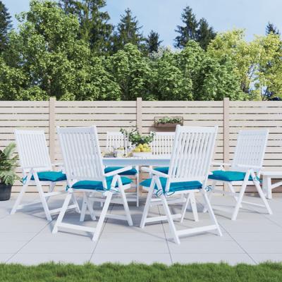 VidaXL Stoelkussens 6 st 40x40x7 cm oxford stof lichtblauw