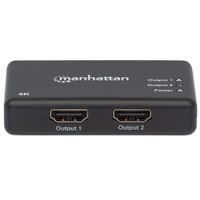 Manhattan 207669 2 poorten HDMI-splitter 4096 x 2160 Pixel Zwart - thumbnail