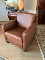 Leren fauteuil met houten poten - cognac kleur leer - Echt leer, Landelijk, ontdek de vele Leersoorten en Kleuren bij ShopX