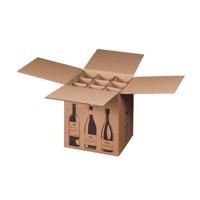 Flesverzenddoos voor 9 flessen 316 x 305 x 368 mm | 5 stuks