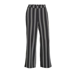 LOLALIZA gestreepte wide leg palazzo broek zwart