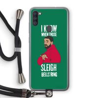 Sleigh Bells Ring: Samsung Galaxy A11 Transparant Hoesje met koord