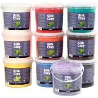 Silk Clay ®, diverse kleuren, 10x650 gr/ 1 doos Silk Clay ®, diverse kleuren, 10x650 gr/ 1 doos