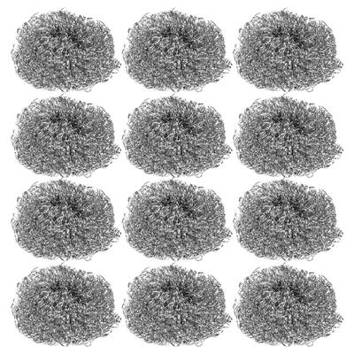 Schuursponsjes - RVS - 12x - pannenspons - 6 gram - 4 x 4 x 2 cm