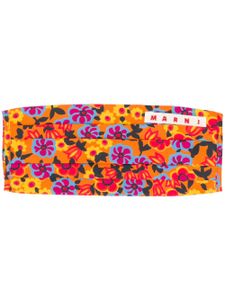 Marni masque à fleurs - Orange