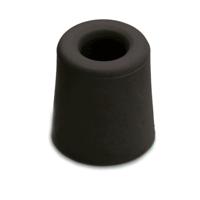 Deurstopper - 2x - rubber - zwart - 2,4 x 3 cm - deurbuffer - deurstoppers