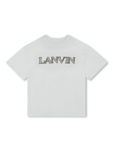 Lanvin Enfant t-shirt en coton à logo imprimé - Vert