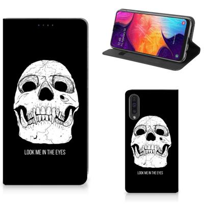 Mobiel BookCase Samsung Galaxy A50 Skull Eyes Mobiel BookCase Samsung Galaxy A50 Skull Eyes