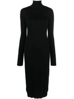 Filippa K robe longue en maille à col montant - Noir