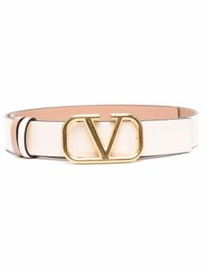 Valentino Garavani ceinture VLogo Signature à design réversible - Blanc