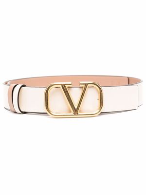Valentino Garavani ceinture VLogo Signature à design réversible - Blanc