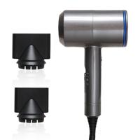 High-Power 2000W anionische koude hete lucht constante temperatuur haardroger UK plug (grijs + blauw)