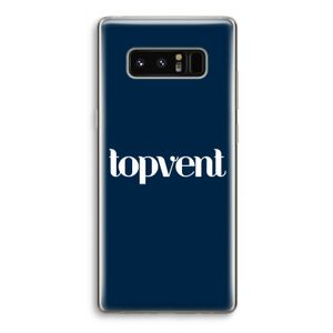Topvent Navy: Samsung Galaxy Note 8 Transparant Hoesje