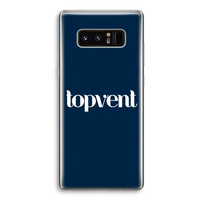 Topvent Navy: Samsung Galaxy Note 8 Transparant Hoesje