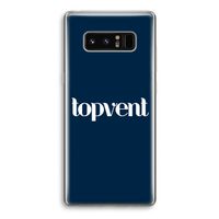 Topvent Navy: Samsung Galaxy Note 8 Transparant Hoesje