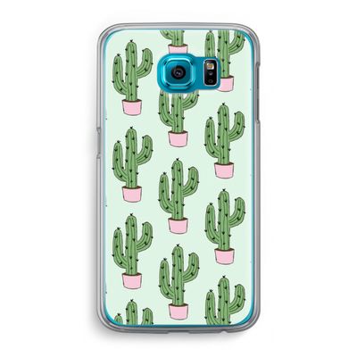 Cactus Lover: Samsung Galaxy S6 Transparant Hoesje