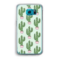 Cactus Lover: Samsung Galaxy S6 Transparant Hoesje