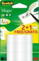 Plakband Scotch Magic 19mmx15m 2+1 gratis onzichtbaar - thumbnail