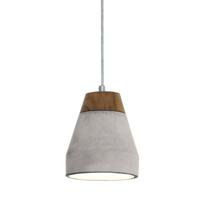 Eglo Hanglamp Tarega betongrijs met houtbruin 95525