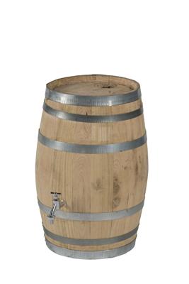 Regenton 50 liter nieuw met vulgat in deksel en verchroomde kraan - Vatenhandel stijf