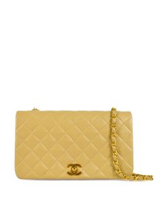 CHANEL Pre-Owned sac porté épaule Full Flap (1990) - Tons neutres