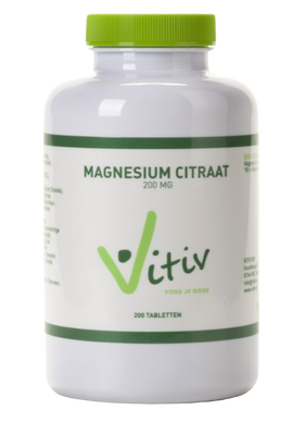 Vitiv Magnesium Citraat 200mg Tabletten