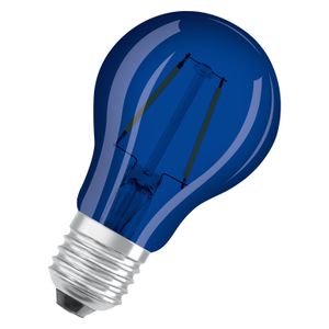 OSRAM 4058075434004 LED-lamp Energielabel G (A - G) E27 Peer 2.5 W = 4 W Blauw (Ø x l) 60 mm x 105 mm 1 stuk(s)