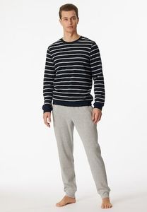 Schiesser Schiesser Pyjama Long nightblue 180844 50/M