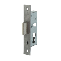 Nemef 9640 Kastslot | DM30mm | voorplaat RVS 24x150mm rechthoekig | zamac vernikkelde nachtschoot | DR 1+2+3+4 - 9964207000