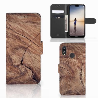 Huawei P20 Lite | Book Style Case | Tree Trunk